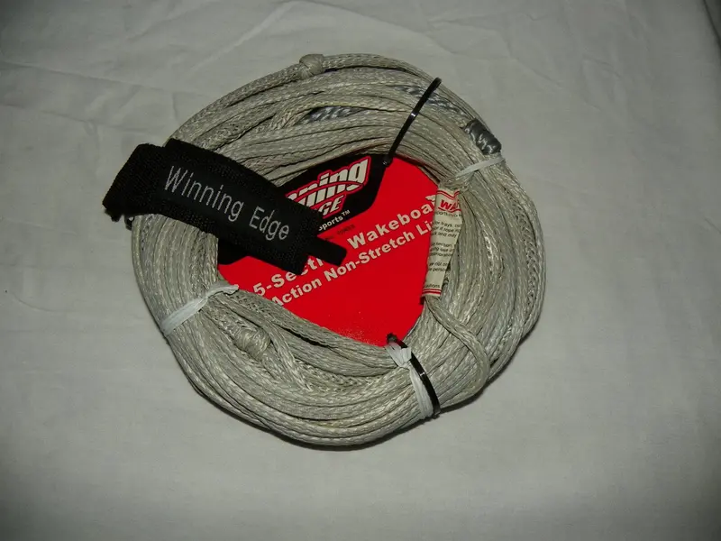 Winning Edge 70-Foot Wakeboard Pro Line – 5-Section Non-Stretch Gray Cable 1