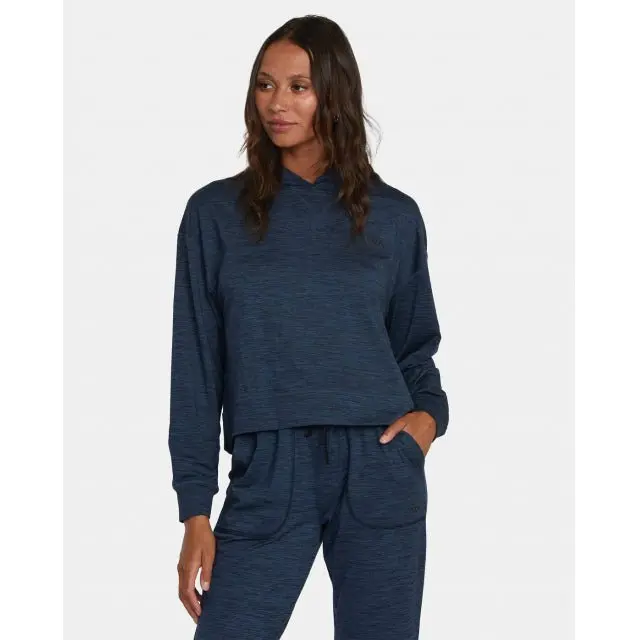 Women'S Cable-Knit Hooded Crop Long Sleeve Top 1