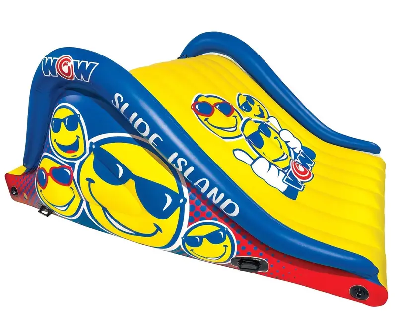 Wow Slide N Smile Floating Island Playground – 9-Foot Slide + 10-Foot Water Walkway 1