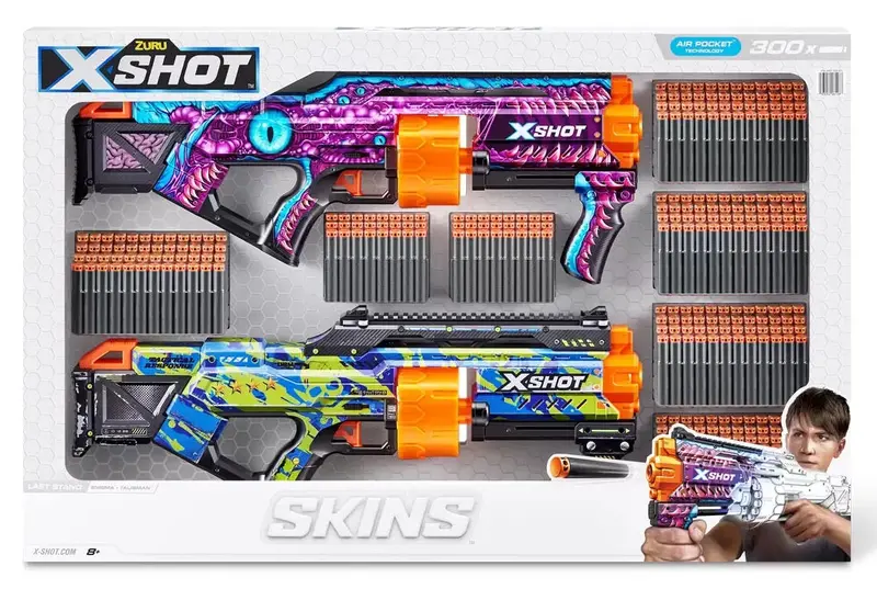 Zuru X-Shot Skins Last Stand Dart Blaster – Dual-Pack For Ages 8+ 1